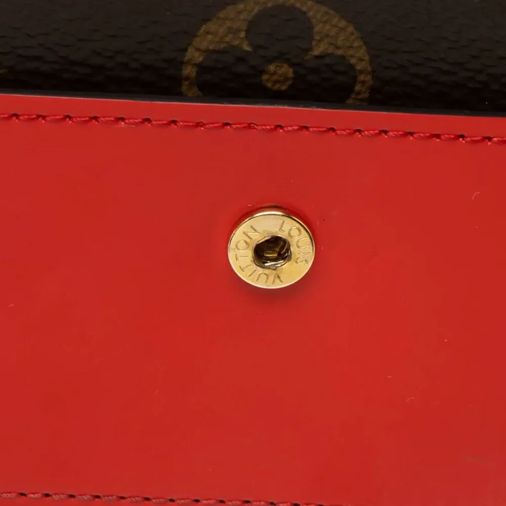 Louis Vuitton Monogram Canvas Flower Lock Compact Wallet